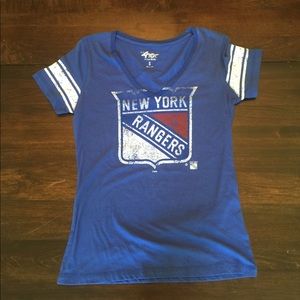 NY Rangers V Neck